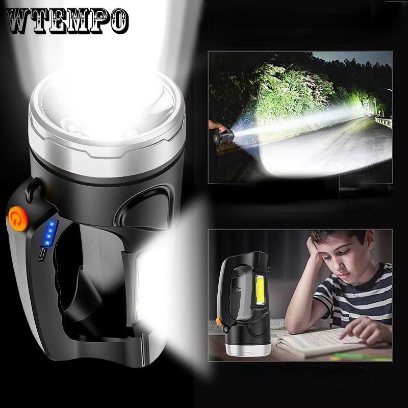 Перезаряжаемый уличный сверхяркий фонарик дальнего действия Портативный прожектор Высокопроизводительные промышленные и горнодобывающие фонари