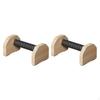 2 Pieces Push Up Bar Parallettes Handstand Bars Handles Wooden for Men Women Floor
