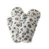 Yousheng 1 пара зимних варежек с леопардовым принтом, теплые плюшевые перчатки, мягкие утолщенные ветрозащитные перчатки для катания на лыжах и путешествий