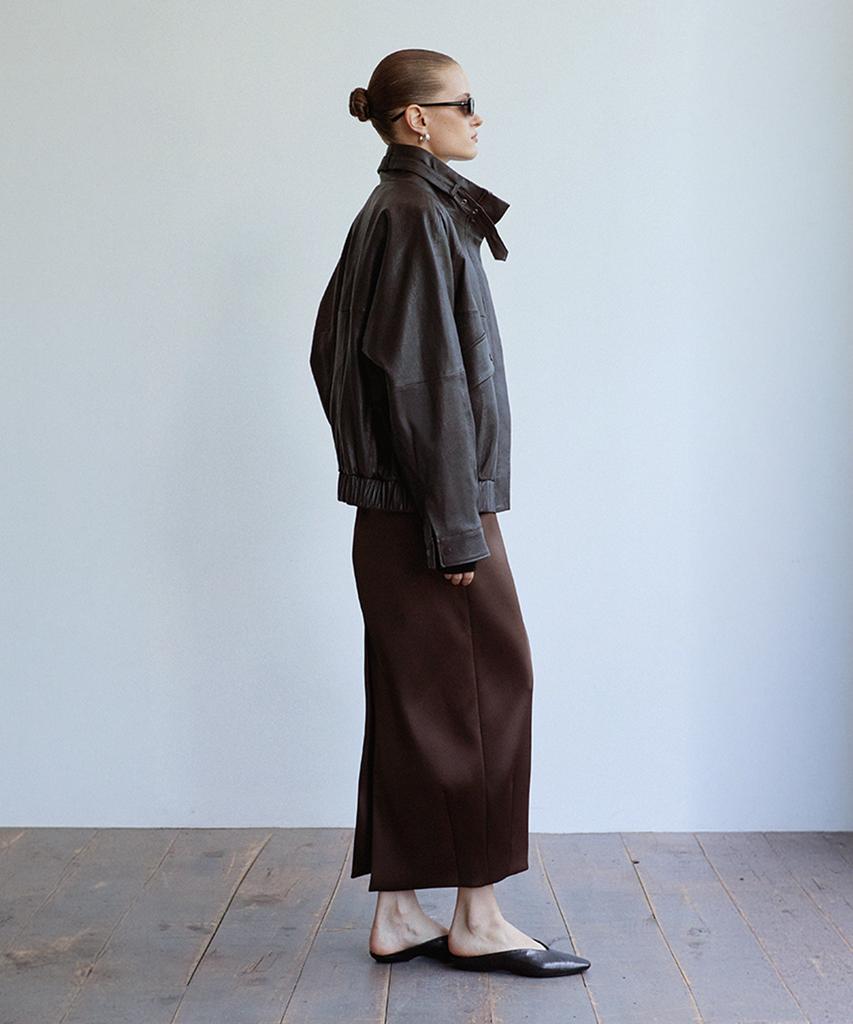 VERDEMAR Buckle-Collar Oversized Jacket