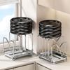 Anti-slip Multi-layer Pot Lid Rack Stable Pot Lid Storage Rack Pot Cover Shelf  Cabinet