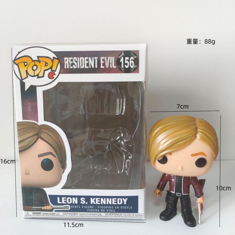 Resident Evil Q-version Big Head Zombie Monster Figure Boxed Collectible Desk Decor