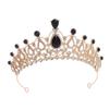 European and American Crystal Crown Water Diamond Exquisite Electroplated Metal Crown Wedding Bride  Birthday Party Ball  Hair Accessory