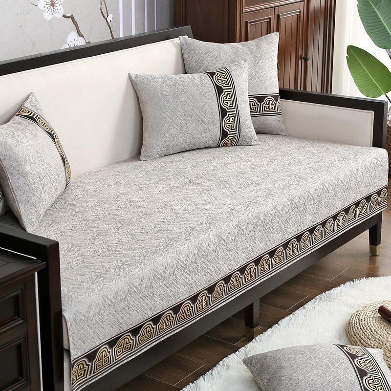 Национальный цвет Фанхуа Новый китайский диванный подушка Четыре сезона ткань Китайский стиль Современный простой диванный чехол Полотенце