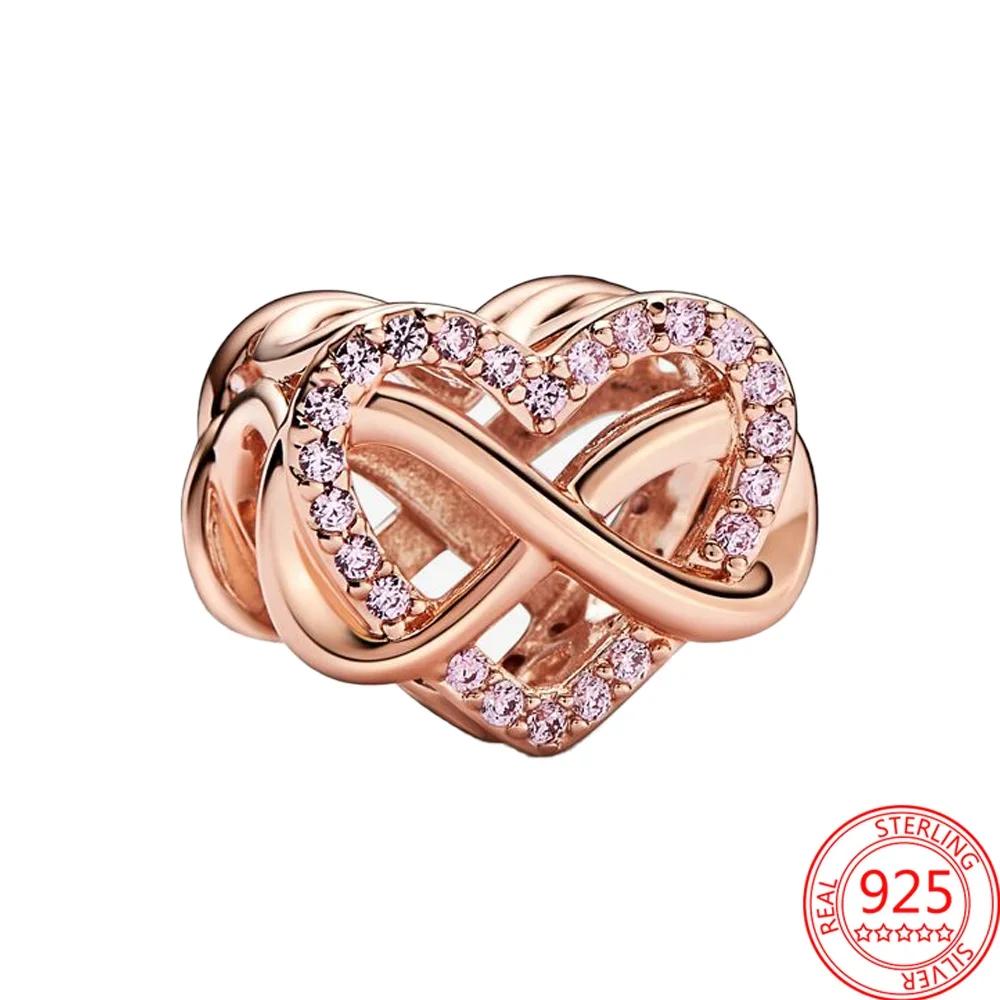 Original Copper Rose Gold Charms Snowflake Heart Fish Earrings Beads For Necklace Diy Bracelet Present Jewellery