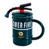 Ceramic Coffee Mug 450ml Funny Flame Extinguisher Cup with Lid Ice Chocolate Milk Beverage Mug Creative Gift for Men Women