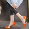 Women's Pumps Spring and Autumn New High Heel Fashion Pointed Sexy Nightclub Transparent Wild Single Shoes of Women Thin Heels