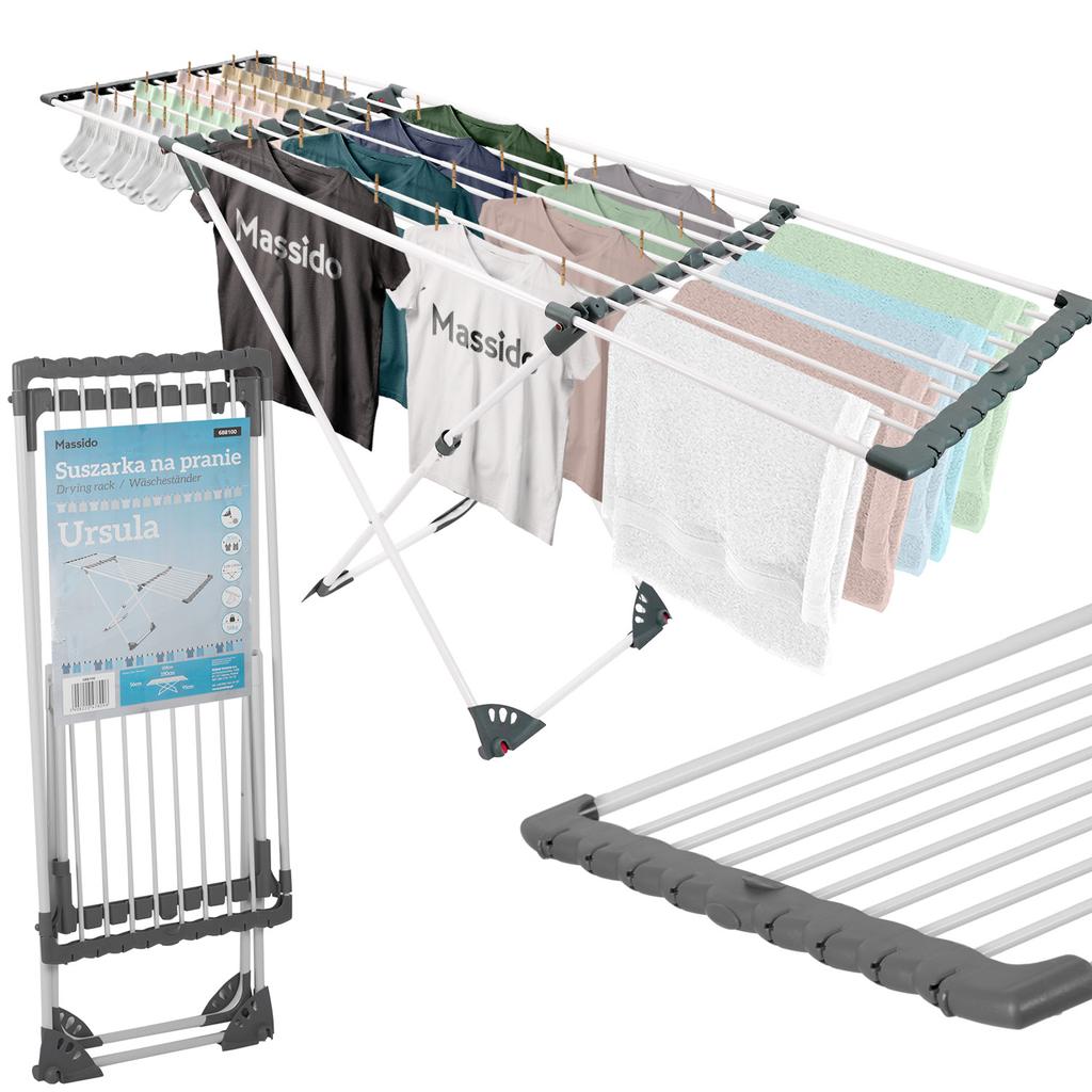 Telescopic Clothes Dryer On Wheels Ursula 20Mb
