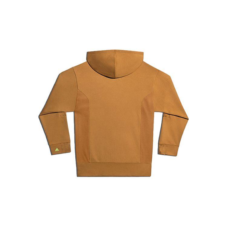 Adidas Originals X Ivy Park Clover Collaboration Hoodie With Solid Patchwork Detail Men Hoodies Wheat-Brown GT9088