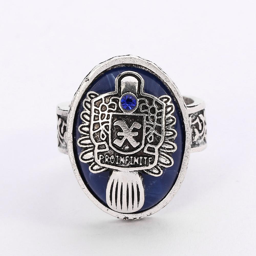 Дневники вампира Кольцо А-Я 26 Букв Для Женщин и Мужчин Алфавитные Инициалы Готическая Бижутерия Сальваторе Дэймон Возрожденный Кольцо Дневного Света