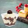 50pcs Plastic Dessert Cup Kitchen Decor Square Mini Dessert Cups with Spoon Set Disposable Supplies for Tasting Pudding Yogurt