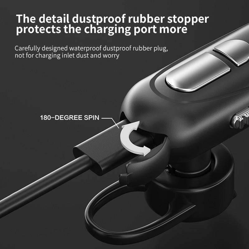 Беспроводная гарнитура Наушники с одним подвесным ухом L19 Светодиодный цифровой дисплей Bluetooth-наушники Стерео кнопка объемного звучания Наушники-вкладыши для телефонов