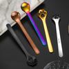 304 Stainless Steel Spoon Creative Cute Cat Claw Peanut Butter Hollow Spoon Long Handle Tableware Coffee Spoons Accessories