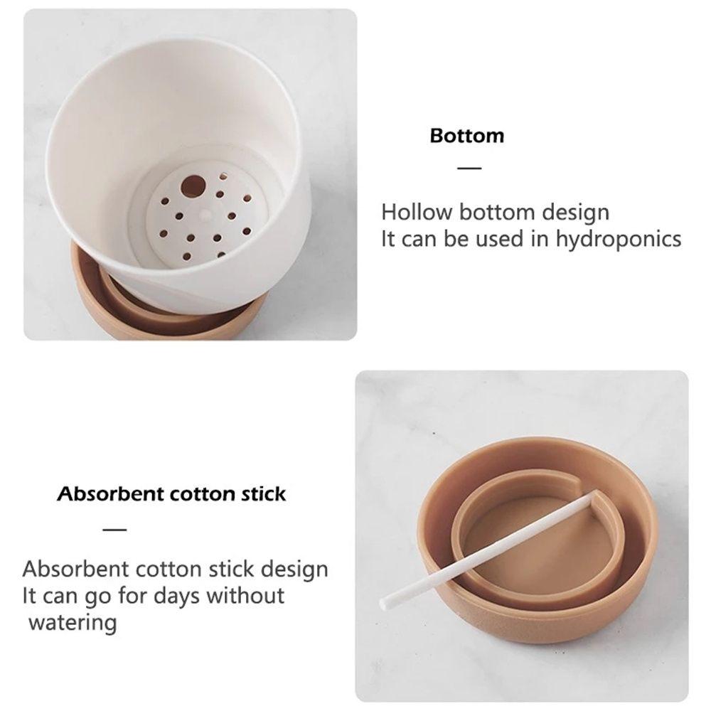 Садовые принадлежности Горшки для орхидей Цветочные контейнеры для помещений с дренажным отверстием Самополивающийся цветочный горшок