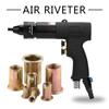 Pneumatic Riveting Gun Air Rivet Gun Automatic Air Riveter Nut Gun Tools Metal Plate Pipe Riveting Tools Self-Locking Design