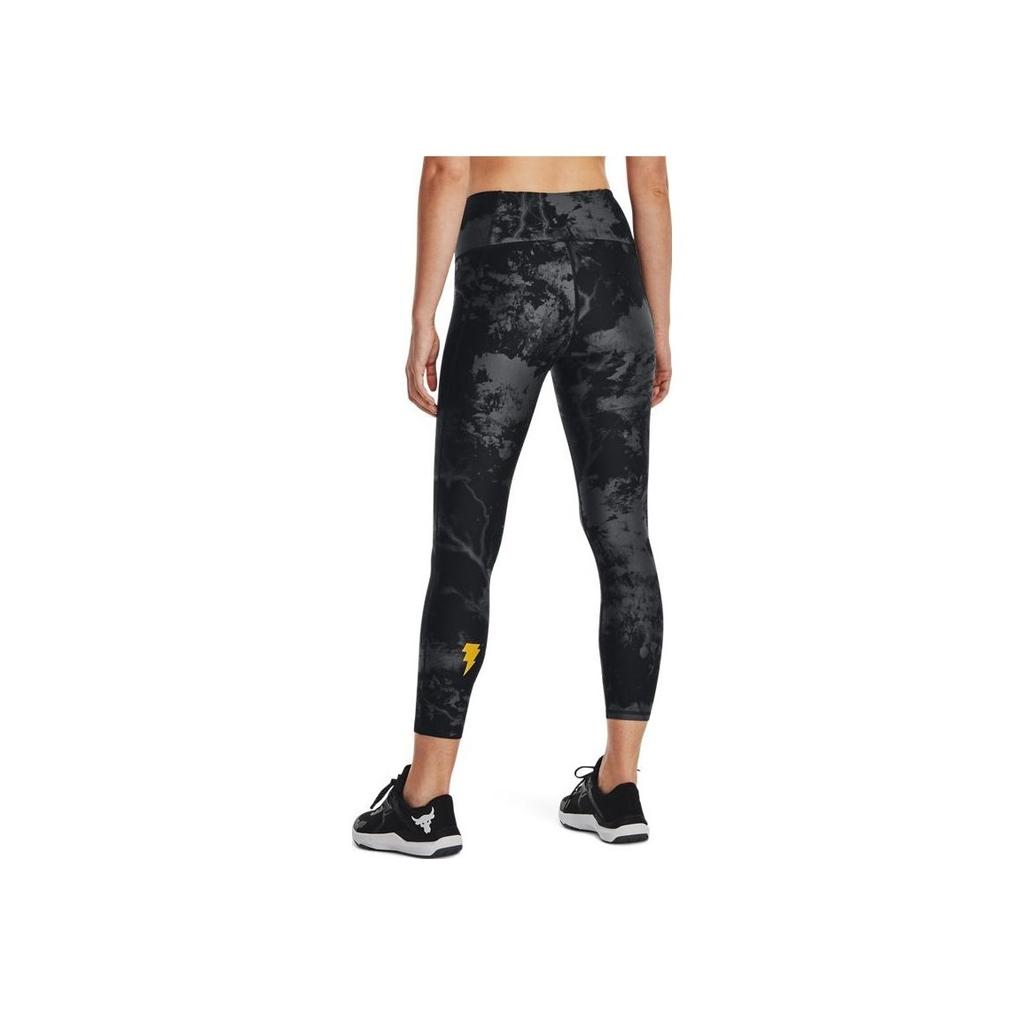 Under Armour Леггинсы для похудения Johnson Series Black Adam Pattern с высокой талией, женские леггинсы 1377752-001