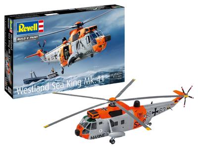 Немецкий Revell Пластиковая модель Westland Sea King 03785 1/72 Mk.41 (Вертолет)