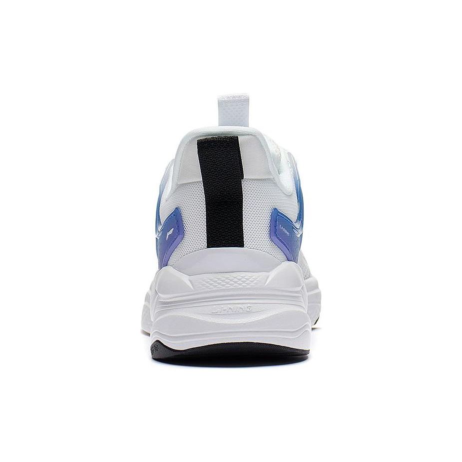 Li Ning Flow Cloud нескользящие износостойкие низкие спортивные повседневные туфли мужские кроссовки белые синие AGLS059-3