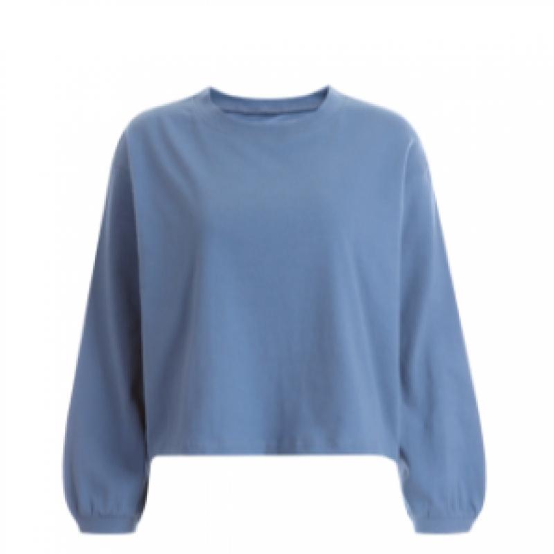 Shop Women Round Neck 100 CoTTon Loose FiT Long Sleeve T shirT Dai Wsh 12134