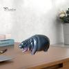 Украшение бегемота, игрушка бегемота, статуэтка бегемота, статуэтка бегемота из смолы, маленькая настольная статуэтка, переносная скульптура бегемота для книжной полки в спальне
