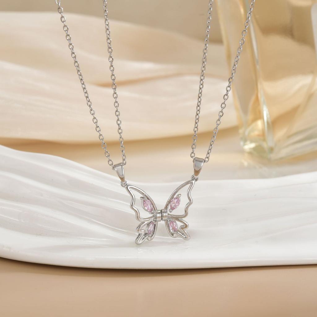 LATS Новое Магнитное Ожерелье для Пар «Солнце и Луна» из Нержавеющей Стали Модная Цепочка для Мужчин и Женщин Подарки для Лучших Друзей Трендовые Украшения