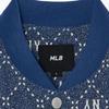 MLB New York Yankees Letter Jacquard Denim Jacket Unisex Jacket Navy-Blue 3ADKM0131-50INS