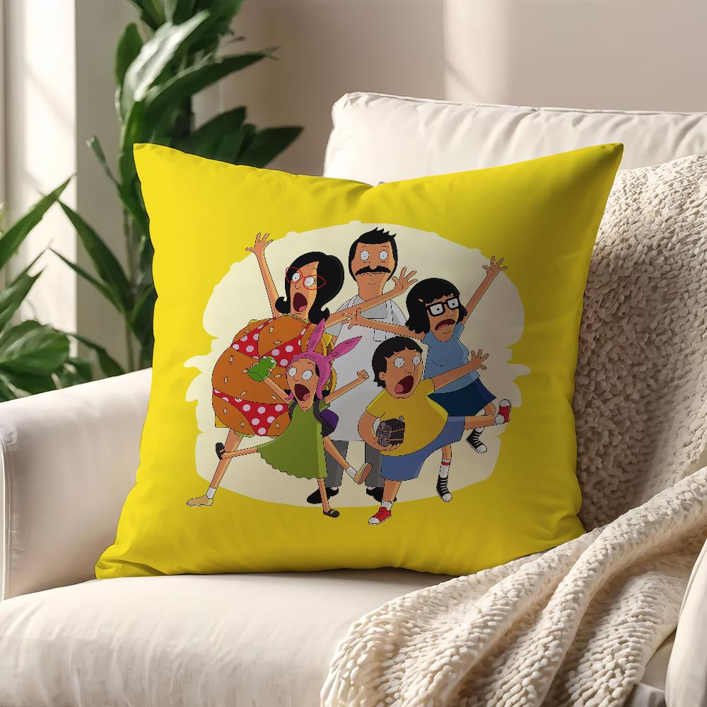 Cartoon B-Bobs Cute B-Burgers cool cushion cover Pillow Cover Home Sofa living Decoration Room Office Car Nordic Simplicity