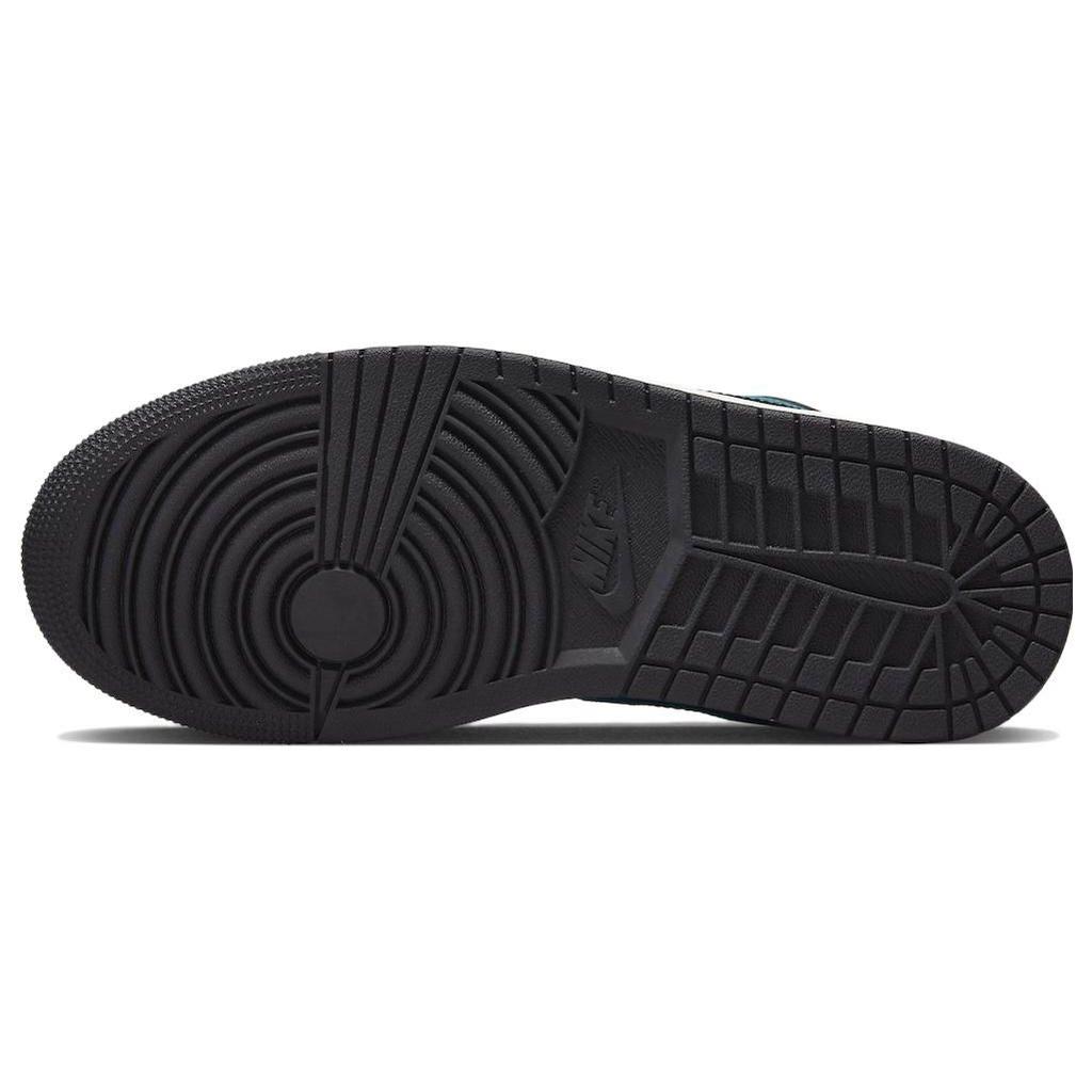 Air Jordan 1 Low SE Split - Яркие женские кроссовки Green Black White DR0502-300