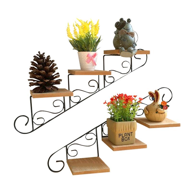 1 шт., декоративная рамка для лестницы в стиле ретро, настенное крепление для хранения вещей, предметы интерьера, эстетическое украшение, настенная живопись в деревенском стиле