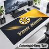 Custom Name Text Mouse Pad Boston Bruins Personalized Desk Pad For Work And Gaming