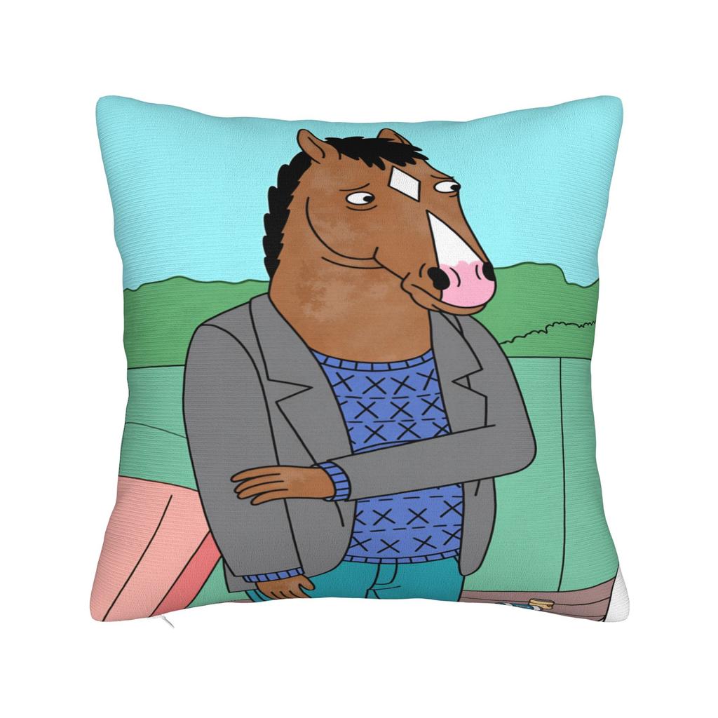 Аниме Наволочка B-BoJack H-Horsemans Мягкая Наволочка Для Дивана Кушетки Кровати Гостиной Милые Смешные Наволочки