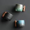 Solid Color Filter Tea Mug Ceramics Handmade Coffee Cup Fashion Ceramic Retro Coffee Cup  Office