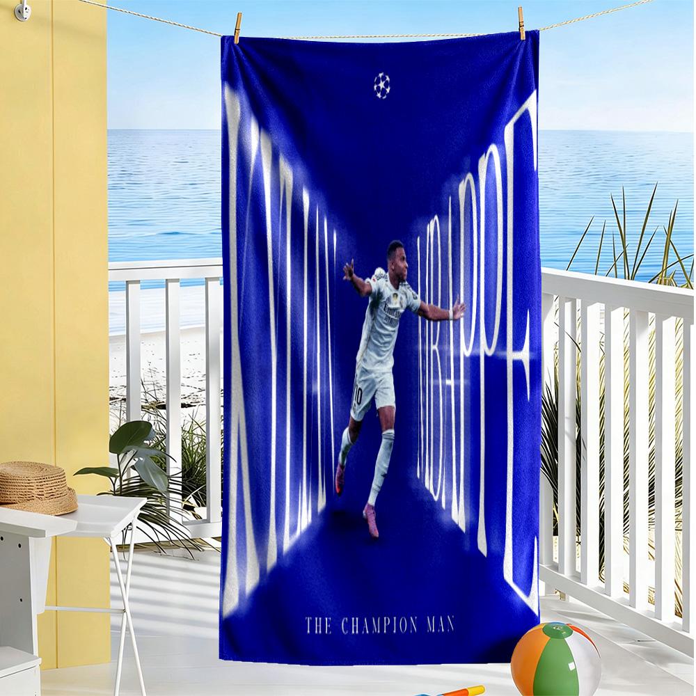 Star Player Kylian Mbappé Beach Towel Super Soft Absorbent Comfortable Lightweight