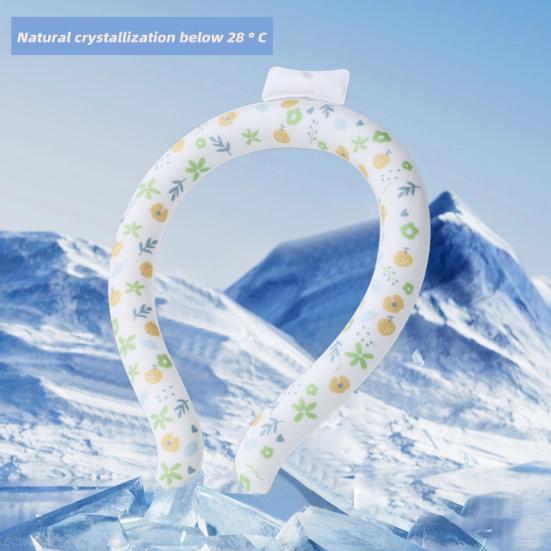 Портативная охлаждающая трубка для шеи, летняя, носимая, легкое многоразовое охлаждающее кольцо для шеи, наружный воротник для предотвращения теплового удара