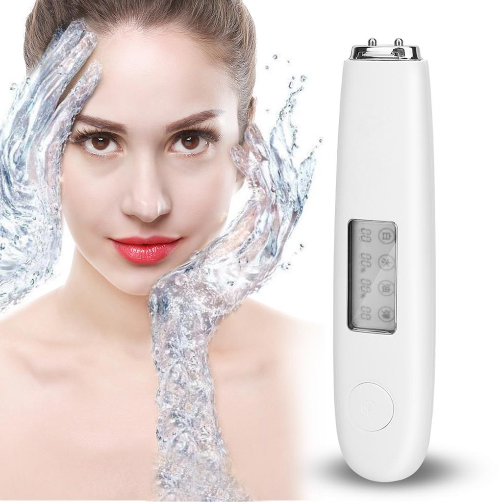 Skin Oil Content Moisture Analyzer Face Skin Elasticity Whitening Degree Tester Detector White