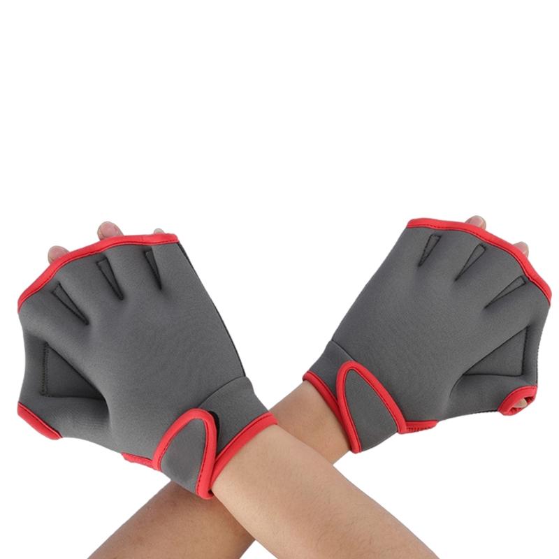 Swimming Gloves Webbed Finger Aquatic Gloves, Webbed Swim Gloves Aquatic Gloves