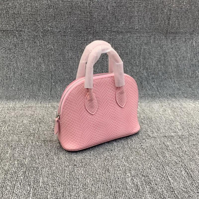 Женская сумка из натуральной кожи, кожа с рисунком под змею, 18 мини-сумок, сумка-ракушка, сумка через плечо на одно плечо