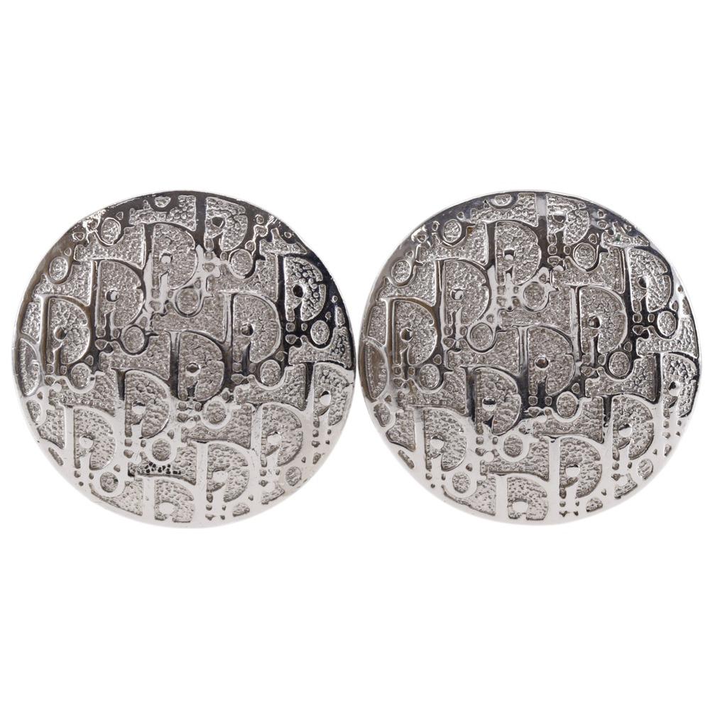 Dior Trotter Earring Silver metallic 10.6g Women Used