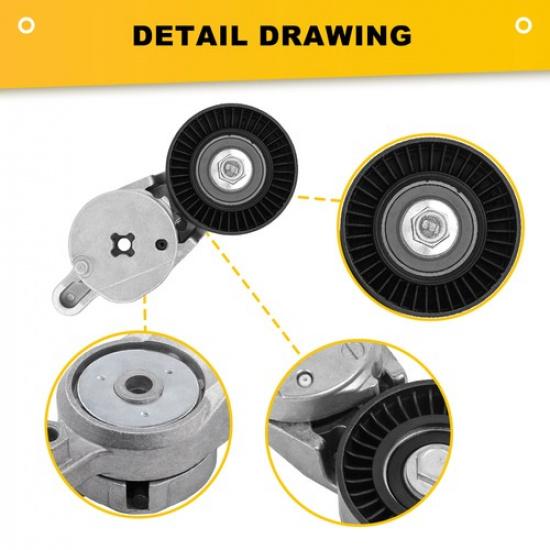 Drive Belt Tensioner Assembly Kit Fit for 2010-2011 TOYOTA CAMRY 2.5L 166200V010