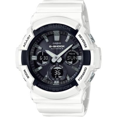 Мужские G-SHOCK GAW-100B-7AJF [Radio Wave Solar White/Black] Круглые часы из белой смолы