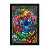 Tenyo [Made In Japan] 266 Piece Pure White Gyutto Series Jigsaw Puzzle Disney Lilo & Stitch Stitch Stained Glass (18.2x25.7cm) DPG-266-758 Service Car