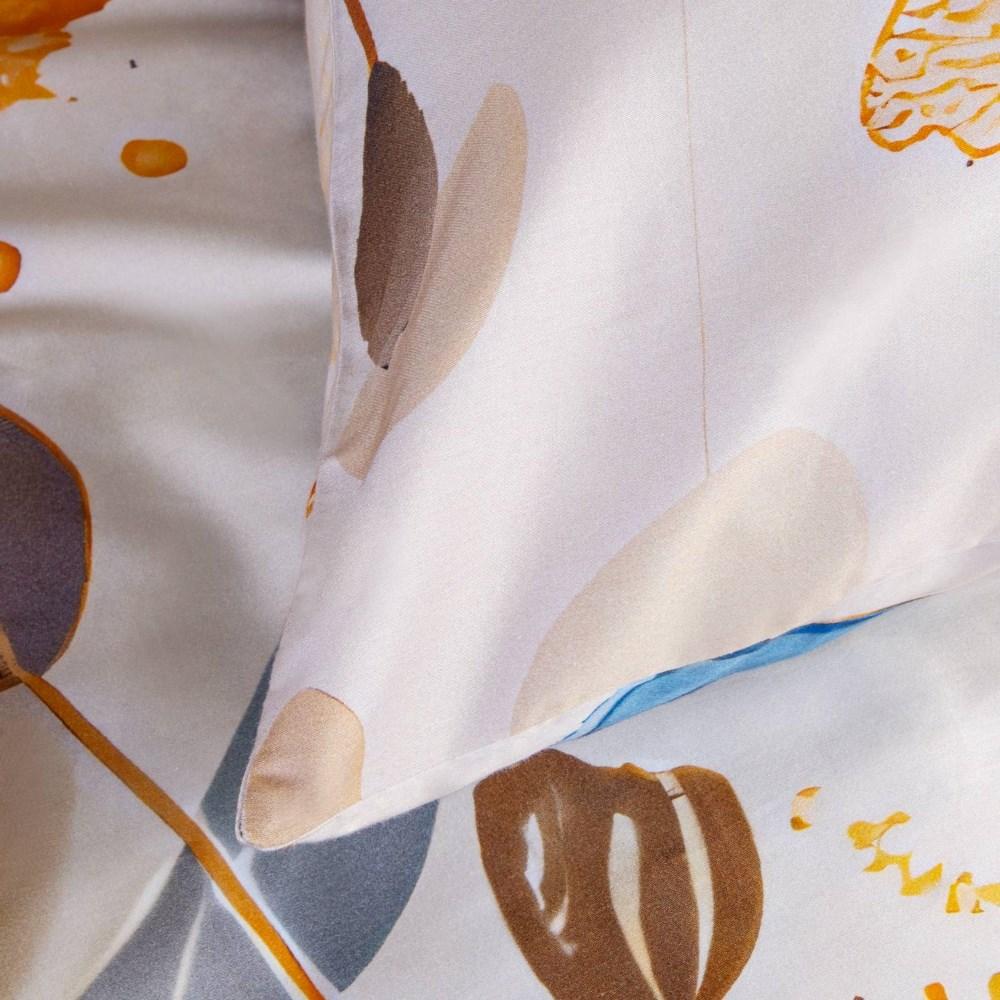 Bedding set 160x200 COTTON SATIN digital print blue butterflies