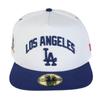 New Era 59FIFTY Side Patch LA Size 7 DOD PACK LOSDOD WHI NER36C2518 Cap, MLB, White/Dark Royal, 5/8, 5950AF, SP, DROY, 14388819,