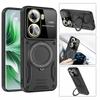 Luxury Magnetic Stand Cases For OPPO Rneo 8T 10 Pro 11 11F 12 Reno 13 Pro 13F Armor Shockproof Soft Bumpers Hard Anti-Fall Cover