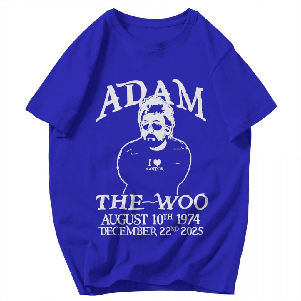 Мужская футболка Adam The Woo RIP Винтажная Уникальная Y2K Графическая Аниме Унисекс Одежда Футболки