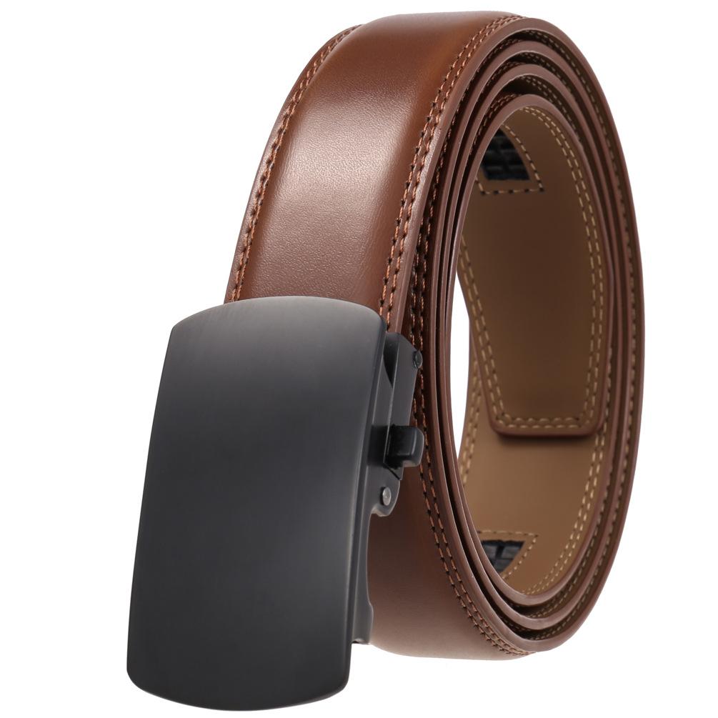 1 шт. Мужской универсальный ремень из двухслойной коровьей кожи, автоматическая пряжка Ly36-31957-1