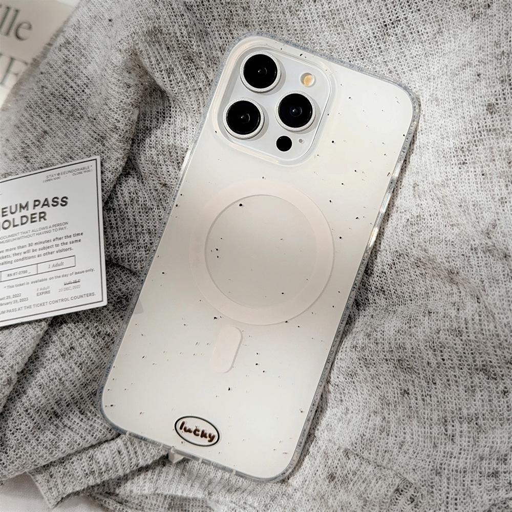 Двухслойный чехол для iPhone 15 Pro Max с магнитной присоской Imd, подходит для 1316 Ink Splash Dog