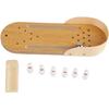 Jeu de Bowling de Bureau - Portable - Bois - Mixte - 295x100 mm