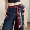 Y2K Punk Red Waist Scarf Chain - Versatile Women's Hip Hop Belt Accessory