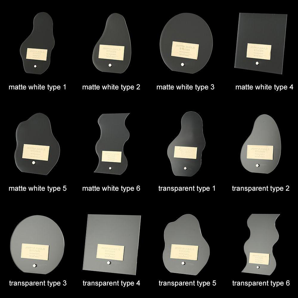 Акриловый прозрачный матовый демонстрационный стенд для накладных ногтей, держатель для дизайна ногтей, демонстрационная доска, цветная карта